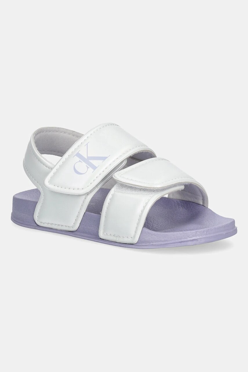 Levně Dětské sandály Calvin Klein Jeans fialová barva, V1A2-82063