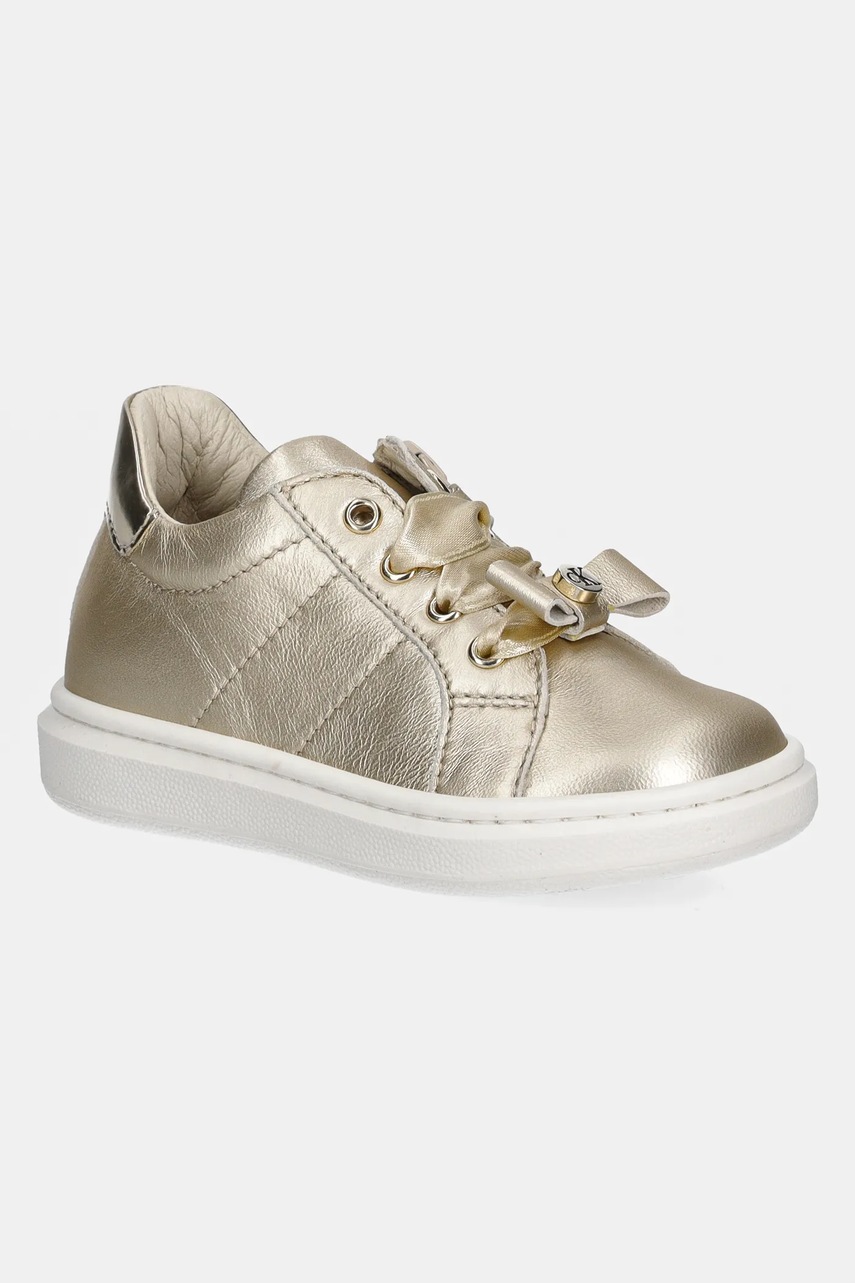 

Детски кожени маратонки Calvin Klein Jeans в златисто V1A9-83044, Злато
