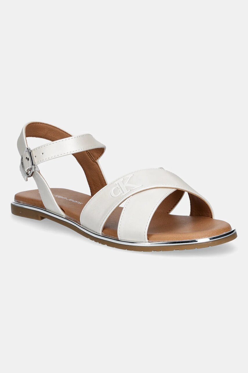 Levně Dětské sandály Calvin Klein Jeans bílá barva, V3A2-82042