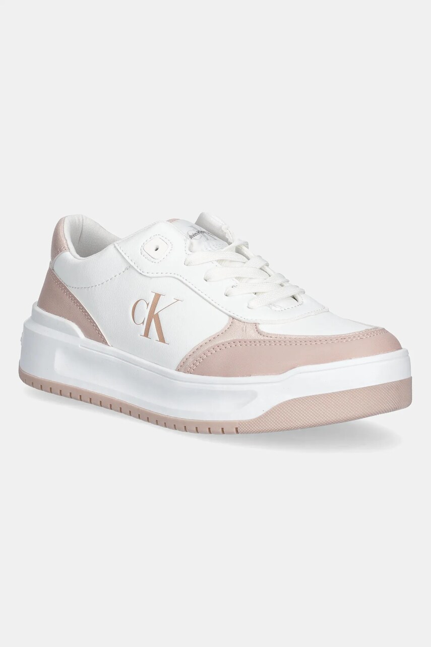 Levně Sneakers boty Calvin Klein Jeans oranžová barva, V3A9-82020