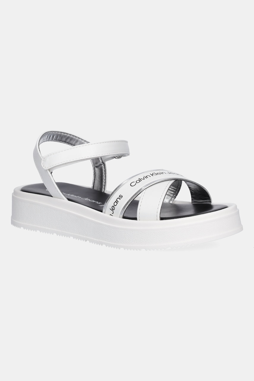 Dětské sandály Calvin Klein Jeans bílá barva, V4A2-82054