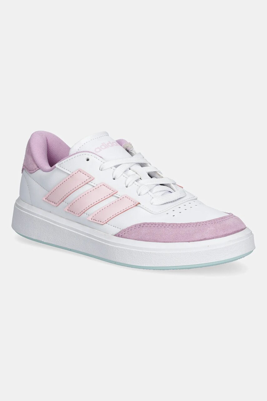 adidas sneakers pentru copii COURTBLOCK culoarea alb, JH8566