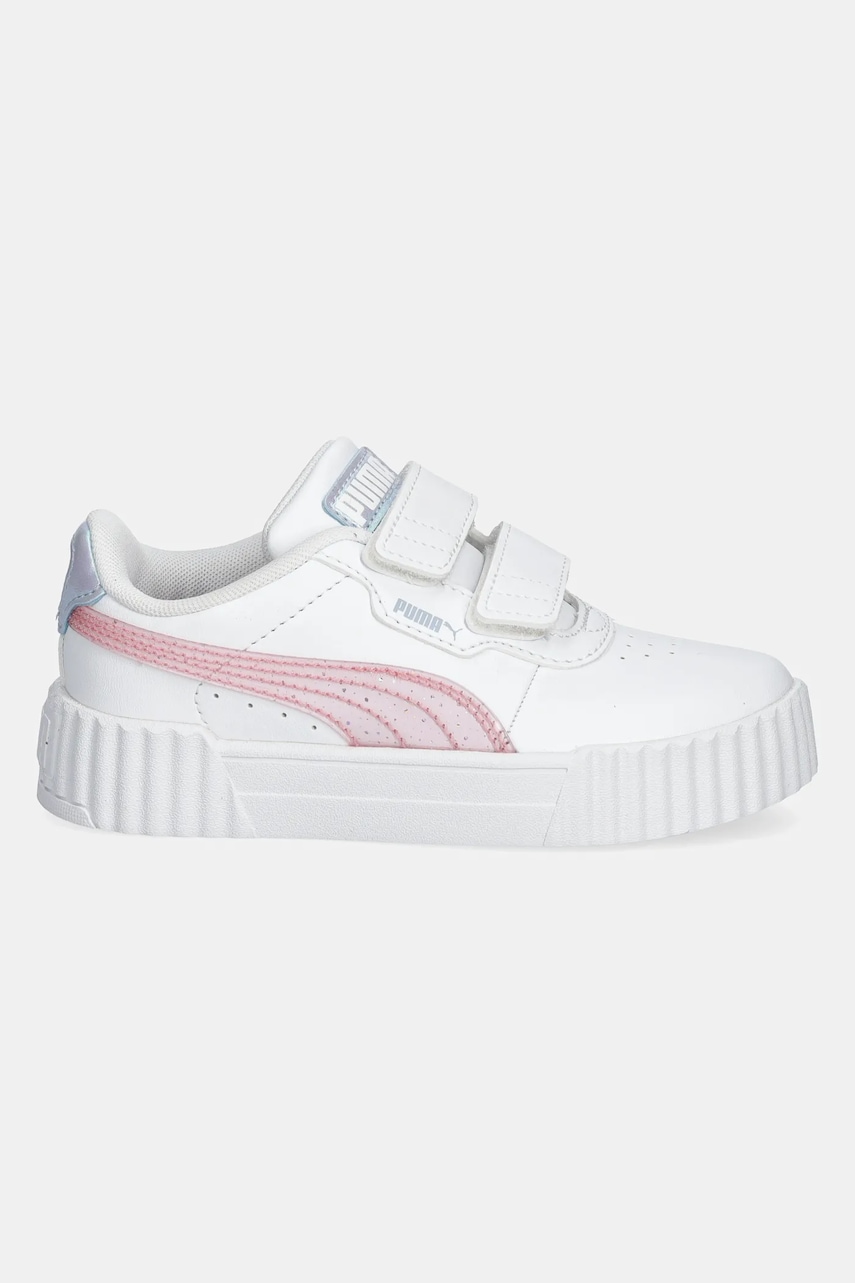 Детские кроссовки Puma Carina 3.0 Blurry Dreams V цвет белый 400609 Детские кроссовки Puma Carina 3.0 Blurry Dreams V цвет белый 400609
