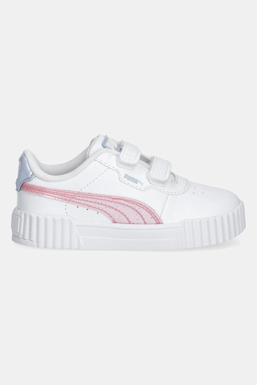 Детские кроссовки Puma Carina 3.0 Blurry Dreams V цвет белый 400611 Детские кроссовки Puma Carina 3.0 Blurry Dreams V цвет белый 400611