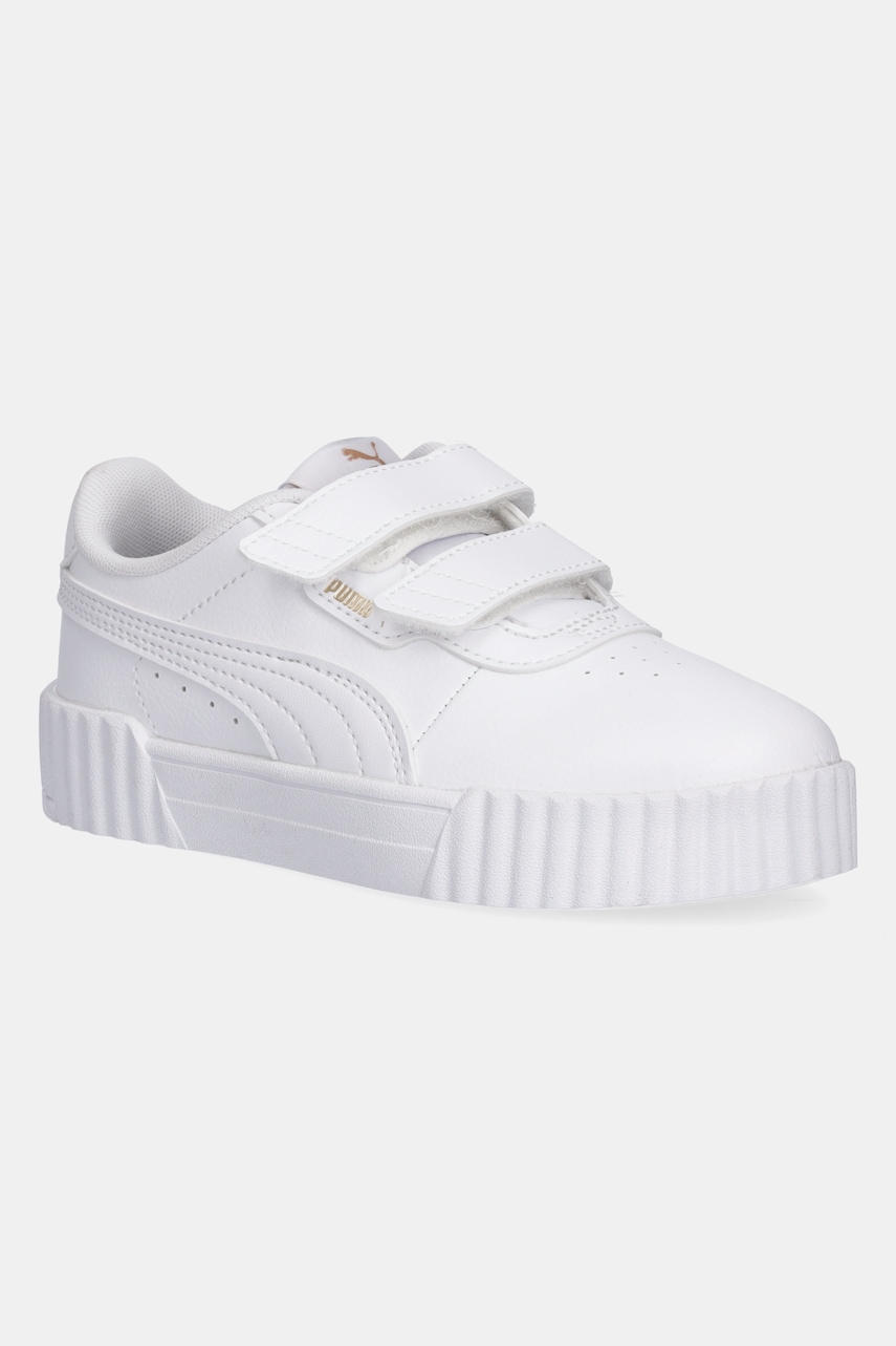 Puma sneakers pentru copii Carina 3.0 V culoarea alb, 401478