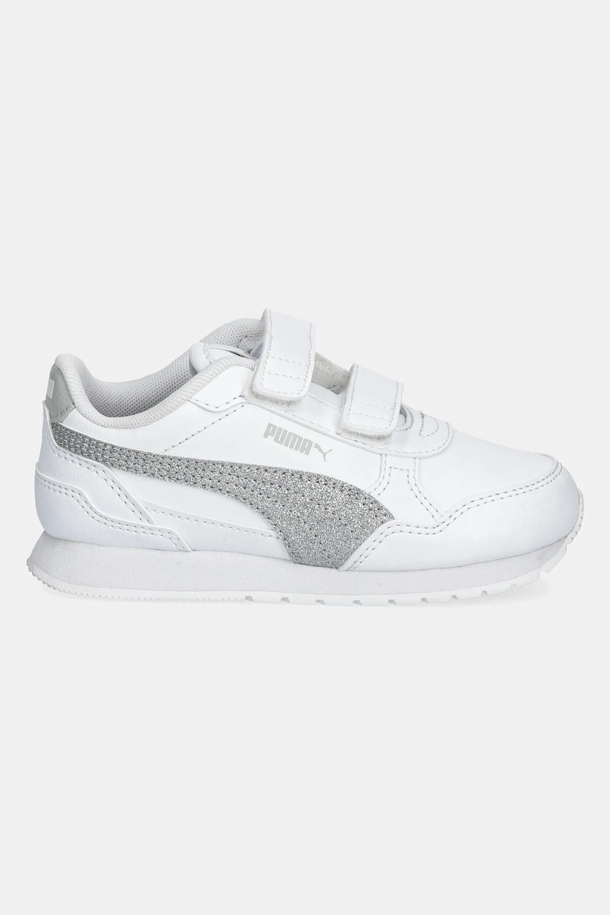 Детские кроссовки Puma ST Runner v4 SL Glitter V цвет белый 401592 Детские кроссовки Puma ST Runner v4 SL Glitter V цвет белый 401592