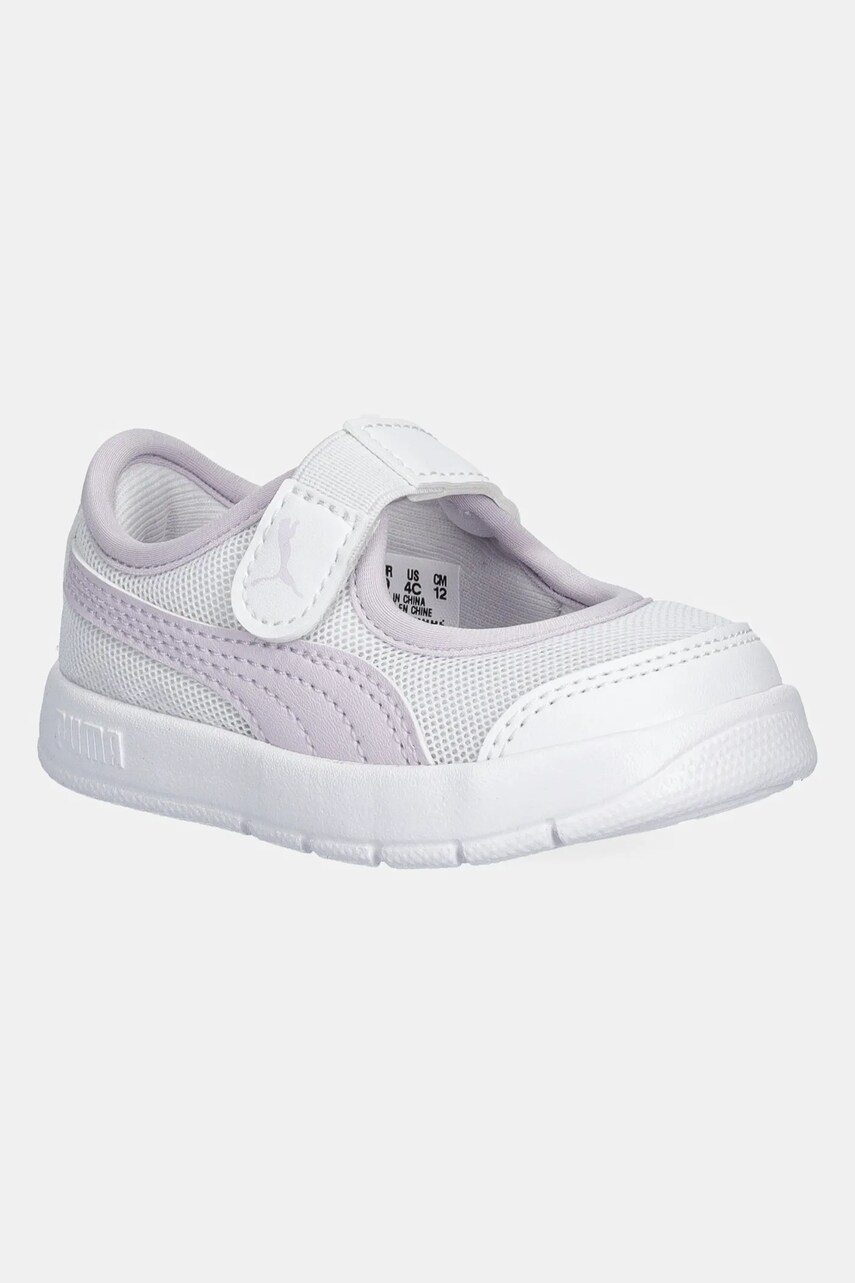 Puma sneakers pentru copii Courtflex v3 Lina V culoarea alb, 400579