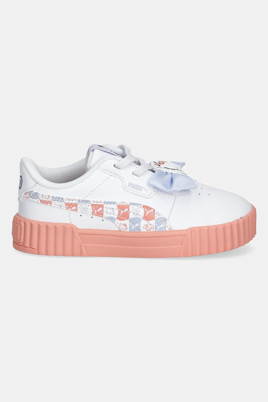 Детские кроссовки Puma Carina 3.0 HK&FR AC цвет белый 401420 Детские кроссовки Puma Carina 3.0 HK&FR AC цвет белый 401420