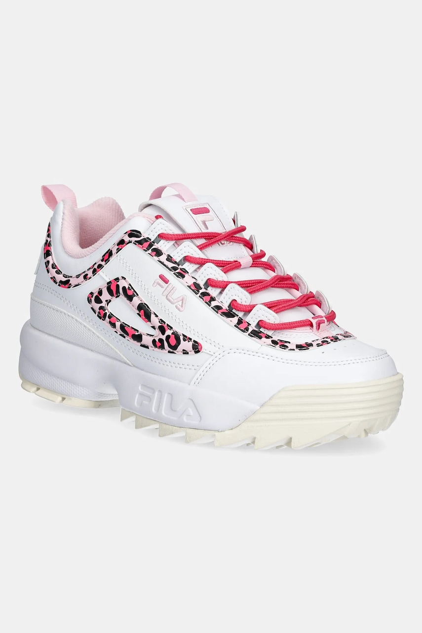 Fila sneakers pentru copii DISRUPTOR P culoarea alb, FFT0134 Fila sneakers pentru copii DISRUPTOR P culoarea alb, FFT0134