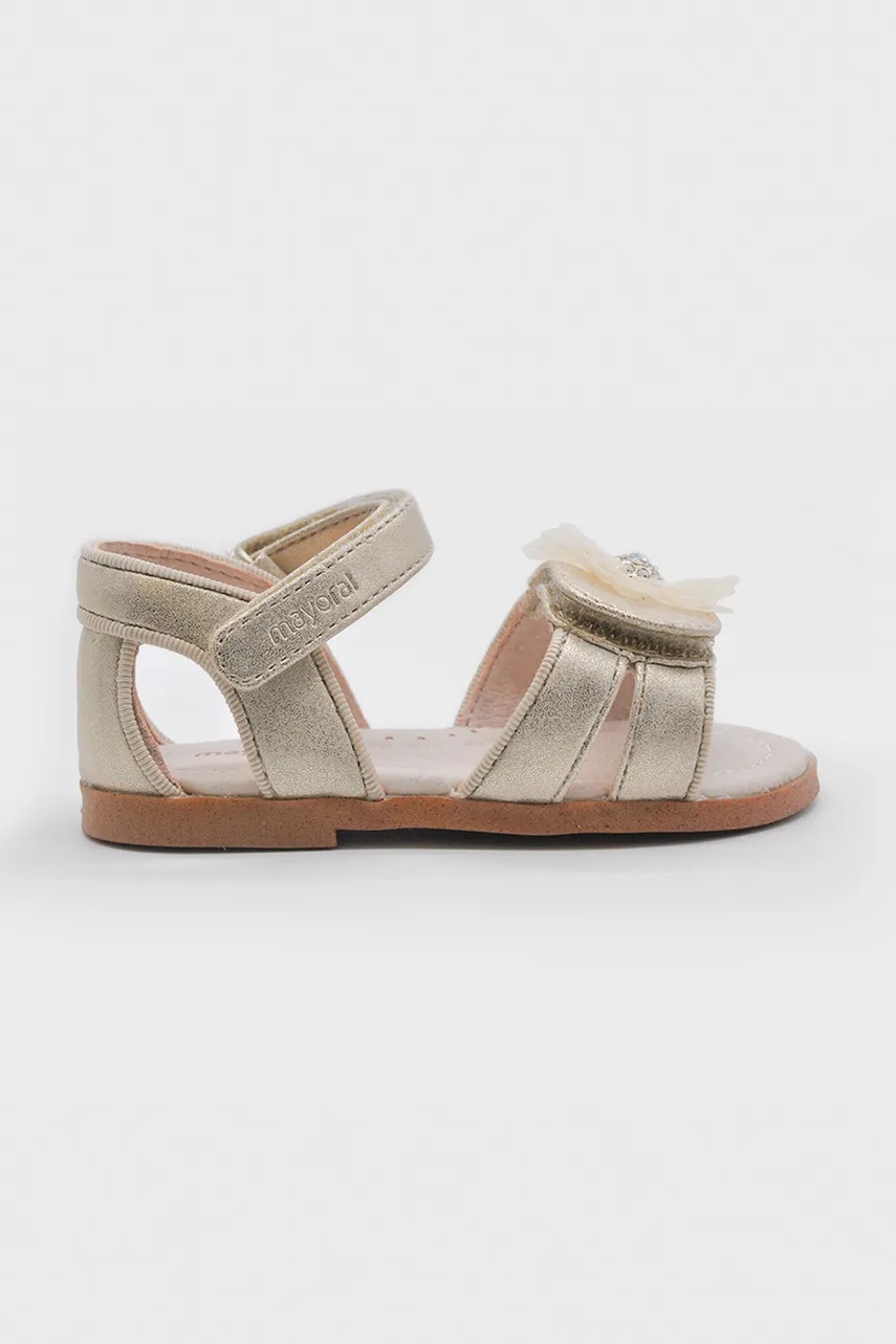 Детские сандалии Mayoral цвет золотой 41630 Детские сандалии Mayoral цвет золотой 41630