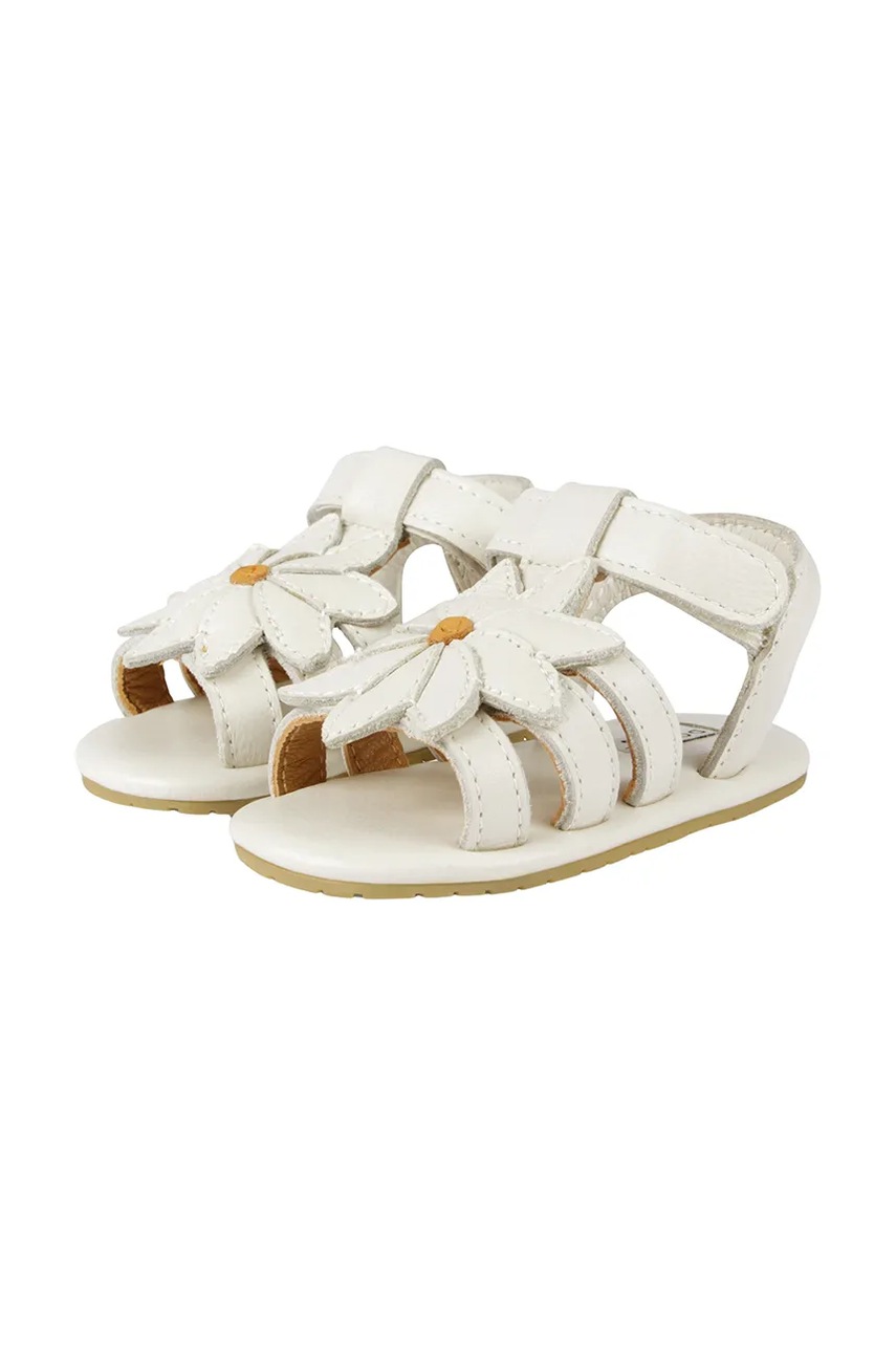 Дитячі шкіряні сандалі Donsje Tuti Fields Sandals Daisy колір білий 1036502 Дитячі шкіряні сандалі Donsje Tuti Fields Sandals Daisy колір білий 1036502
