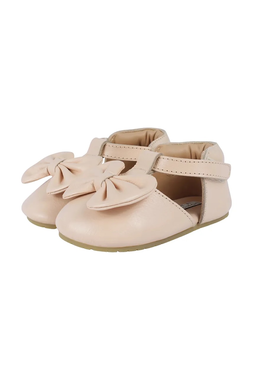Кожаные балетки для младенцев Donsje Meau Shoes цвет розовый 1038900 Кожаные балетки для младенцев Donsje Meau Shoes цвет розовый 1038900