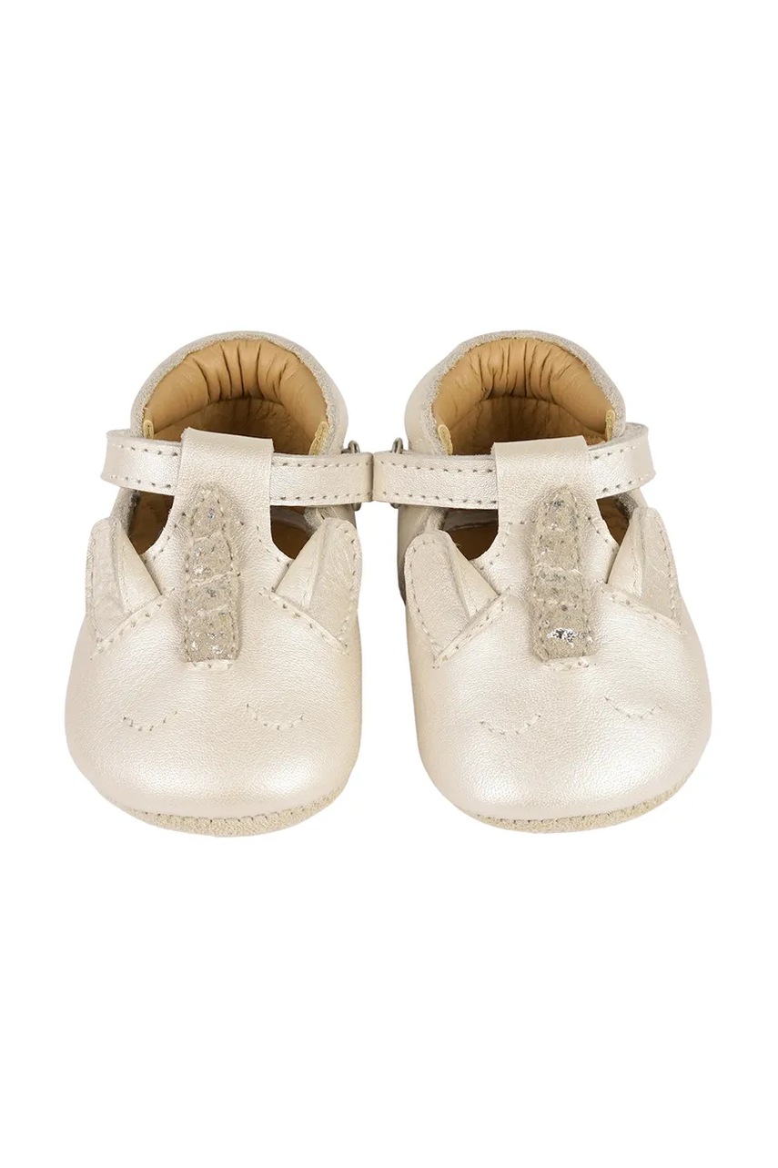 Кожаные балетки для младенцев Donsje Blinc Shoes Unicorn цвет белый 1039403
