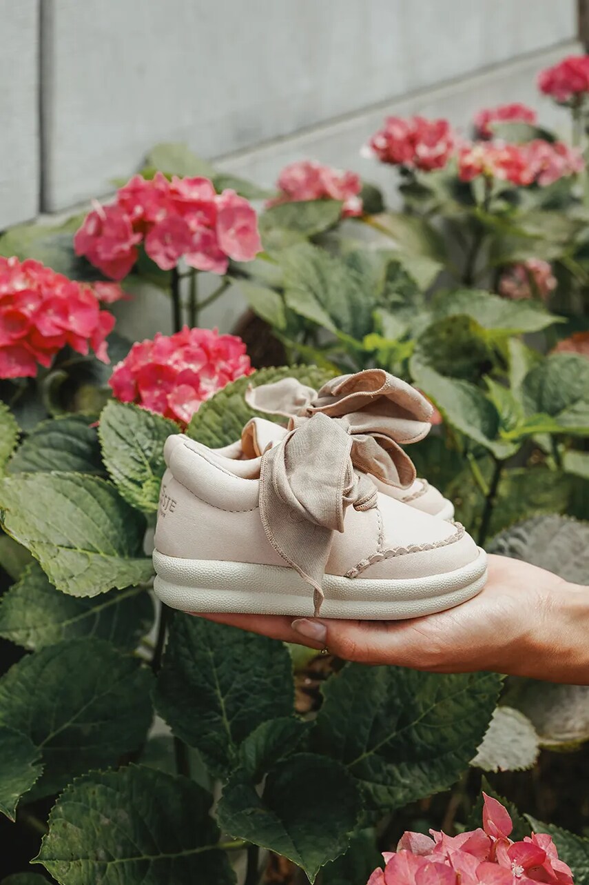 Donsje teniși din piele copii Brookli Sneakers culoarea roz, 1501300