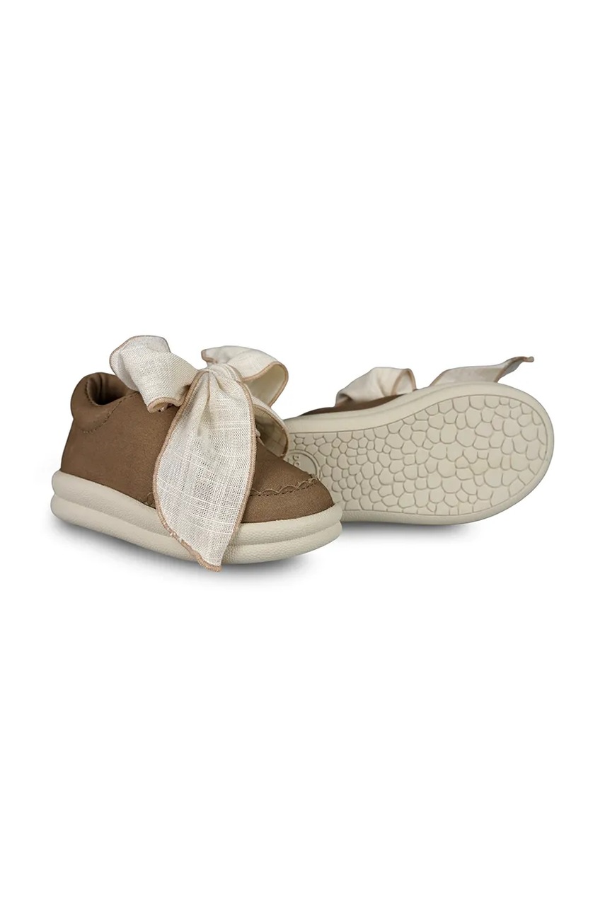 Детские кожаные кроссовки Donsje Brookli Sneakers цвет коричневый 1501300