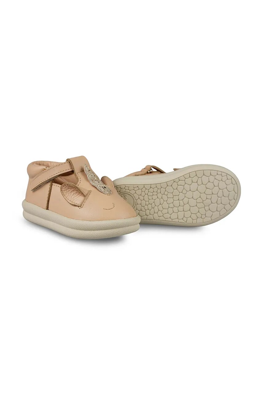 Donsje incaltaminte din piele pentru copii Zazo Special Shoes Unicorn culoarea bej, 1503703