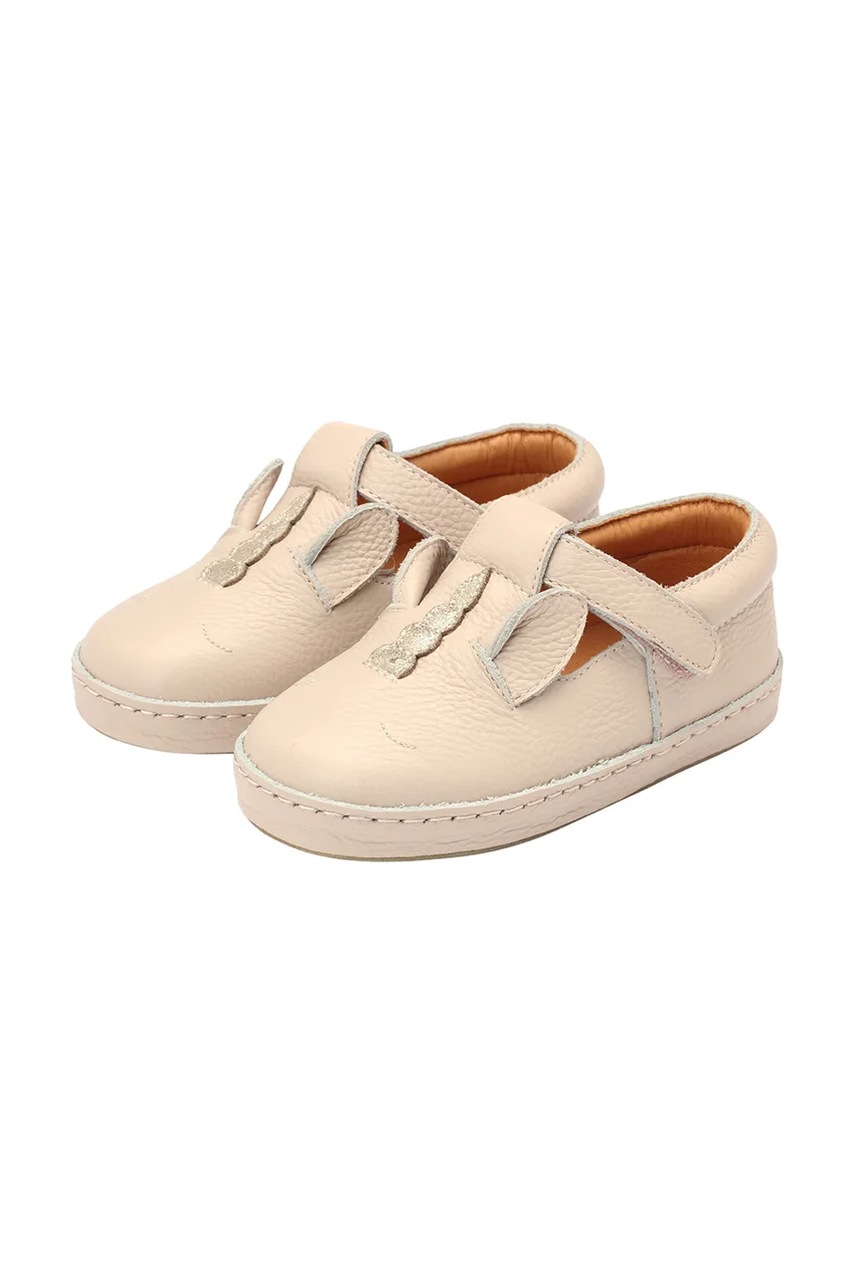 Детские кожаные полуботинки Donsje Xan Special Shoes Unicorn цвет бежевый 2011004