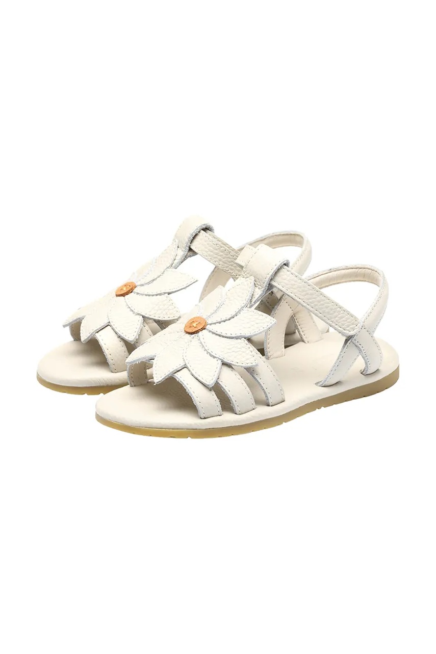 Детские кожаные сандалии Donsje Iles Fields Sandals Daisy цвет белый 2025102