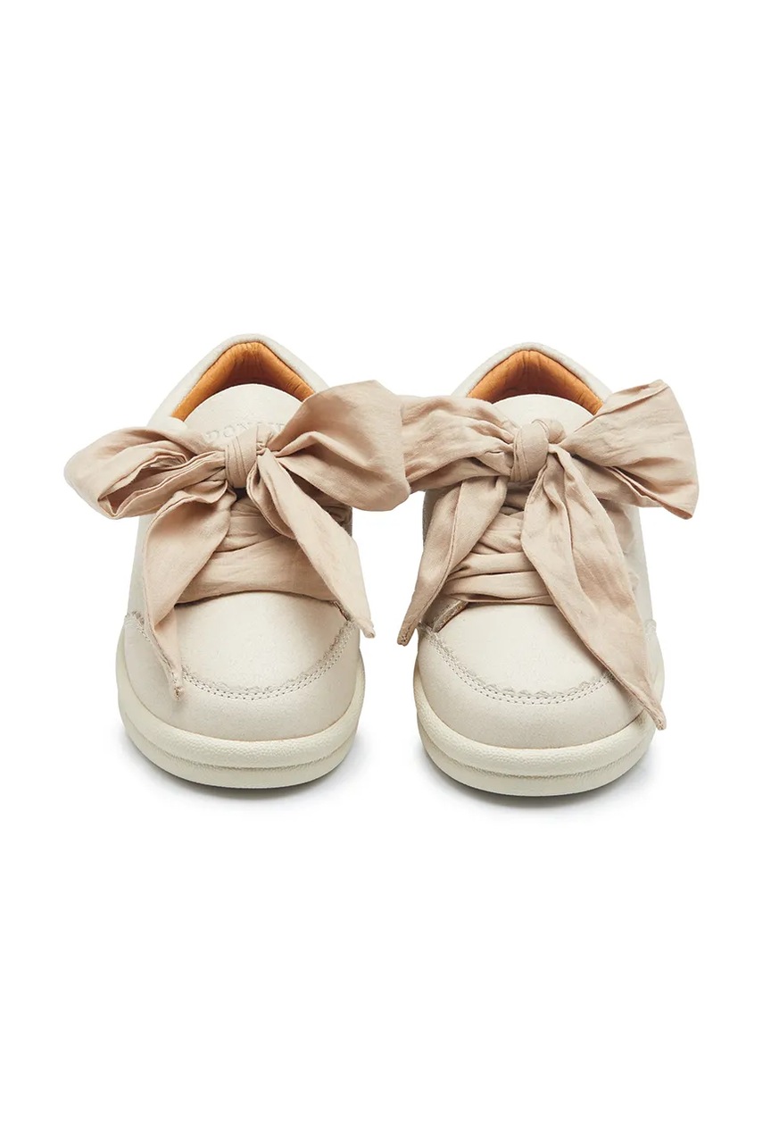 Детские замшевые кроссовки Donsje Lexley Sneakers цвет бежевый 2029000 Детские замшевые кроссовки Donsje Lexley Sneakers цвет бежевый 2029000