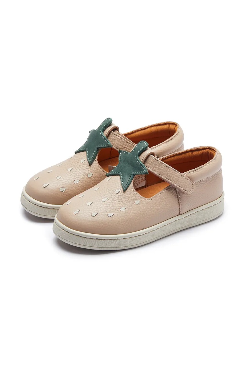 Детские кожаные полуботинки Donsje Lowy Shoes Strawberry цвет розовый 2029105