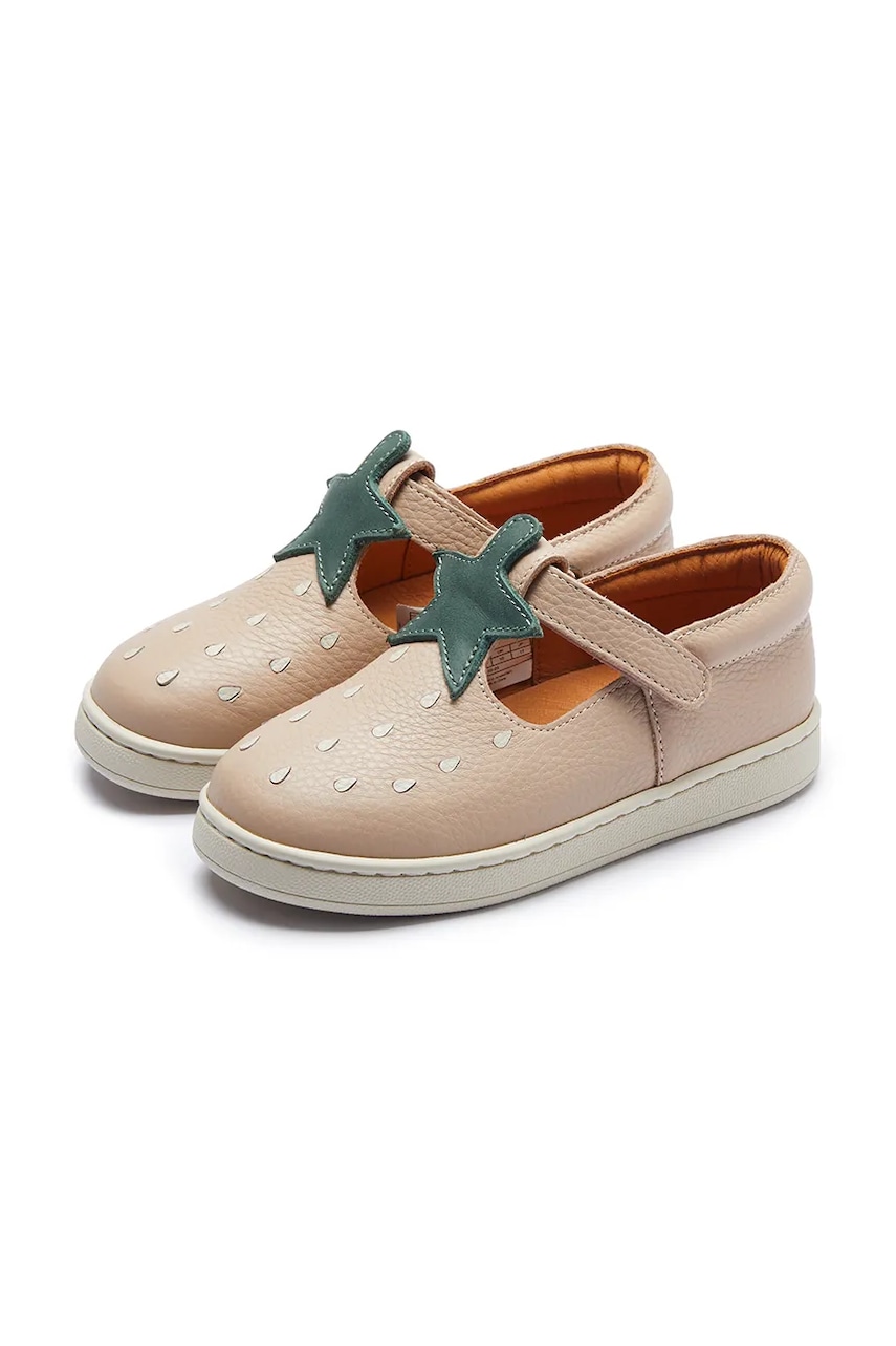 Детские кожаные полуботинки Donsje Lowy Shoes Strawberry цвет розовый 2029105 Детские кожаные полуботинки Donsje Lowy Shoes Strawberry цвет розовый 2029105
