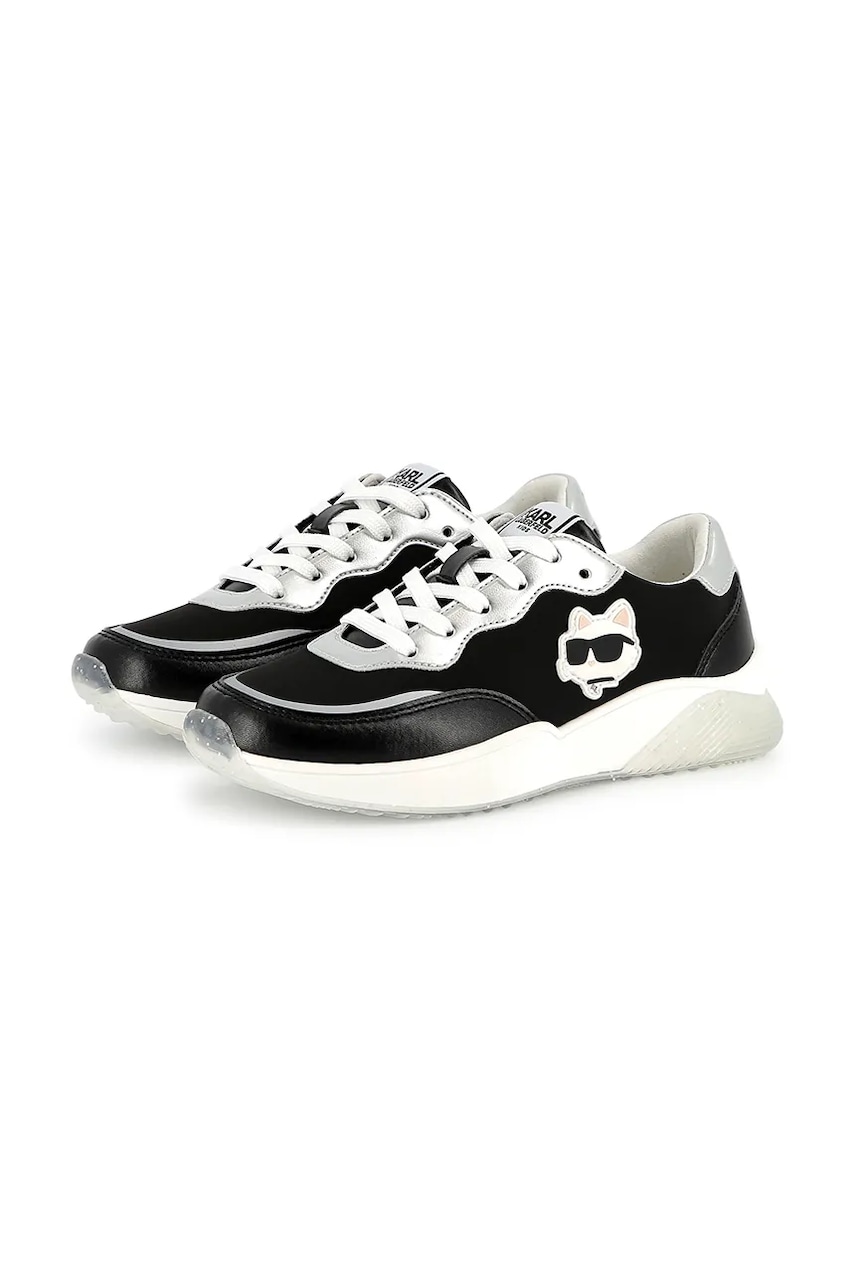Karl Lagerfeld sneakers pentru copii culoarea negru, Z30373