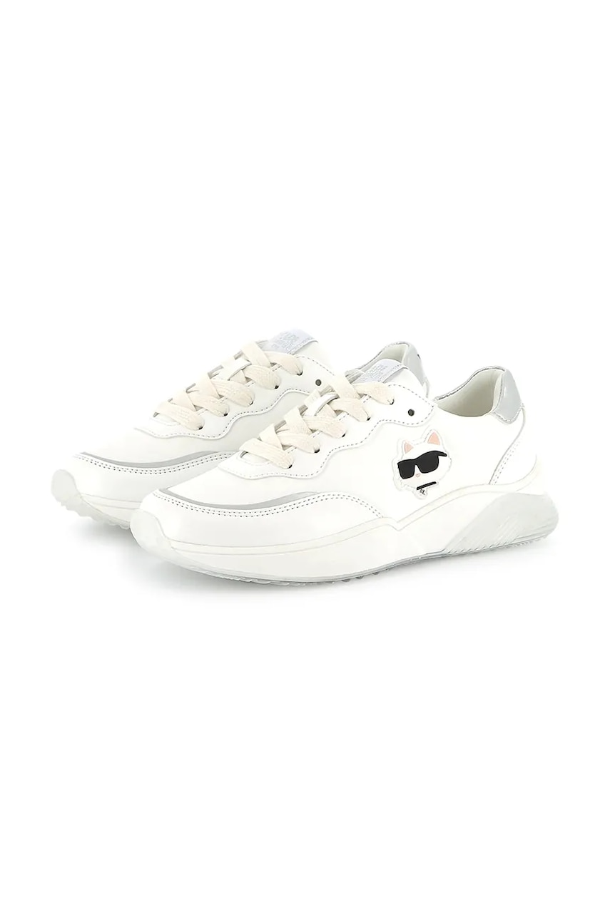 Karl Lagerfeld sneakers pentru copii culoarea alb, Z30373