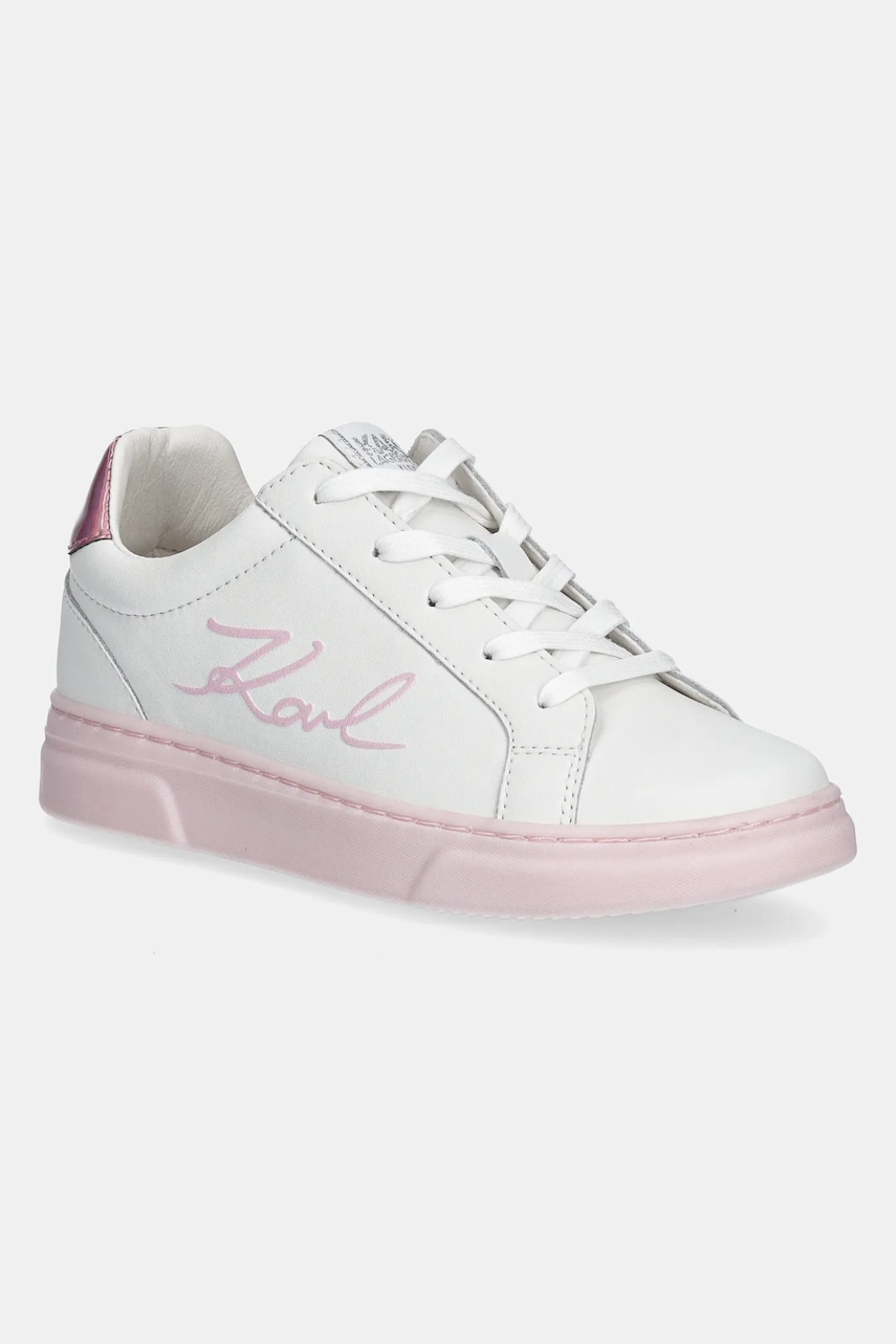 Karl Lagerfeld sneakers pentru copii culoarea alb, Z30377