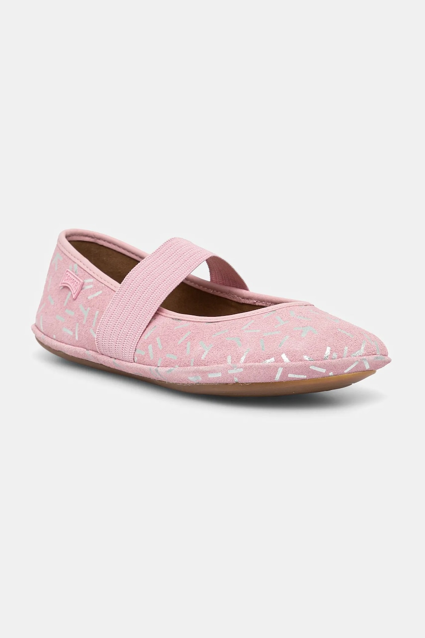 Camper balerini din piele pentru copii Right Kids culoarea roz, 80025 Camper balerini din piele pentru copii Right Kids culoarea roz, 80025