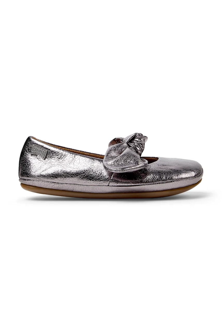 Camper balerini din piele pentru copii Right Kids culoarea roșu, K800434