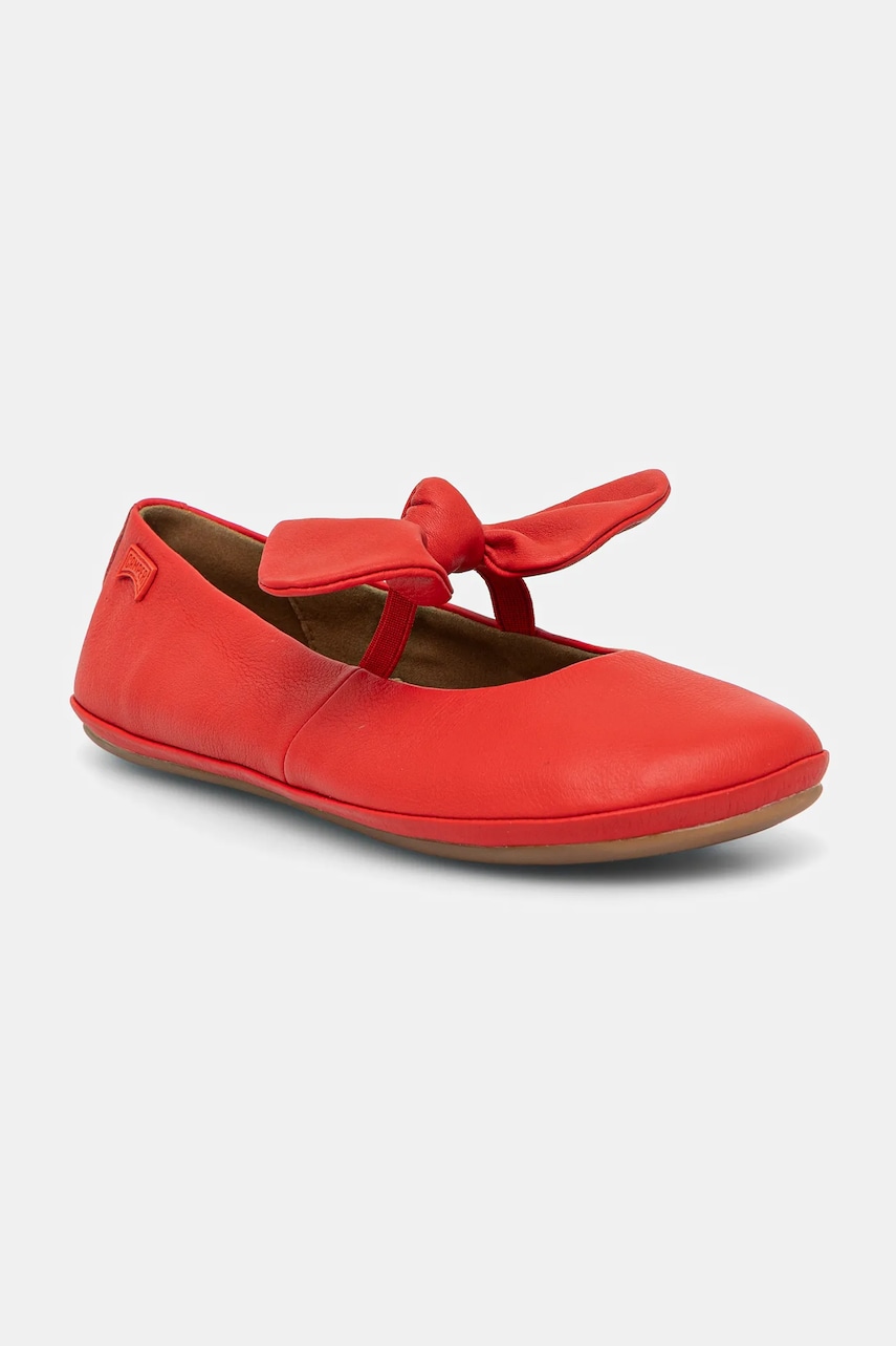 Camper balerini din piele pentru copii Right Kids culoarea rosu, K800434 Camper balerini din piele pentru copii Right Kids culoarea rosu, K800434