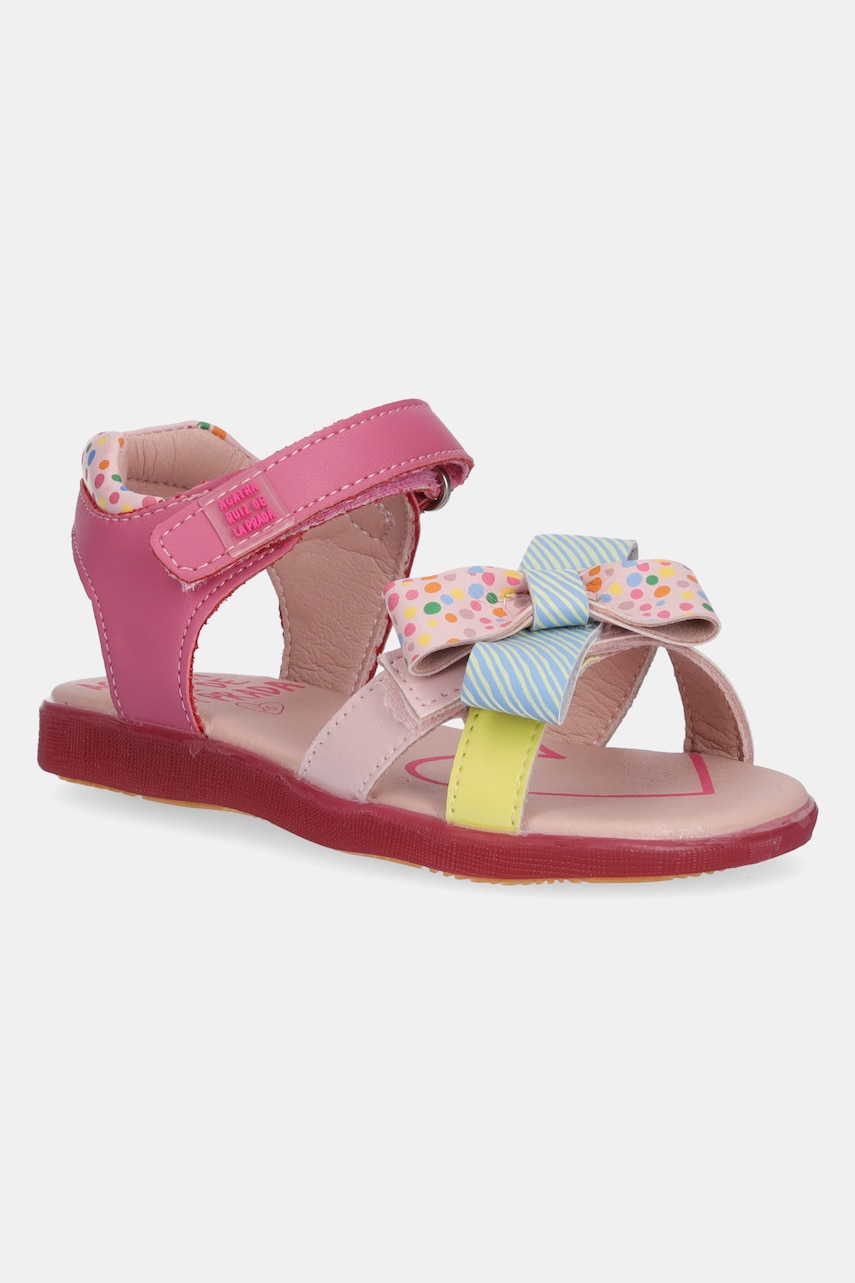Agatha Ruiz de la Prada sandale din piele pentru copii culoarea roz, 252962 Agatha Ruiz de la Prada sandale din piele pentru copii culoarea roz, 252962