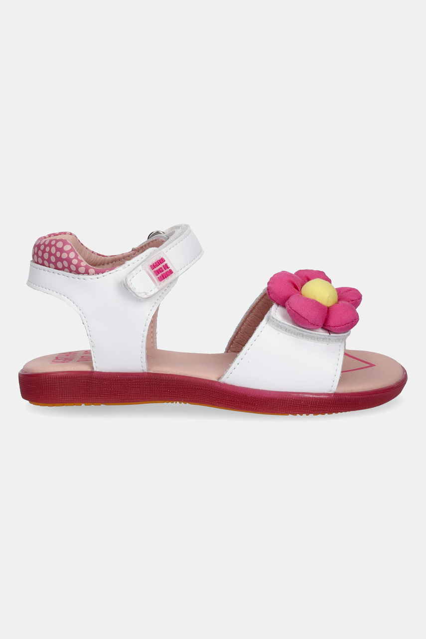 Детские кожаные сандалии Agatha Ruiz de la Prada цвет белый 252964 Детские кожаные сандалии Agatha Ruiz de la Prada цвет белый 252964