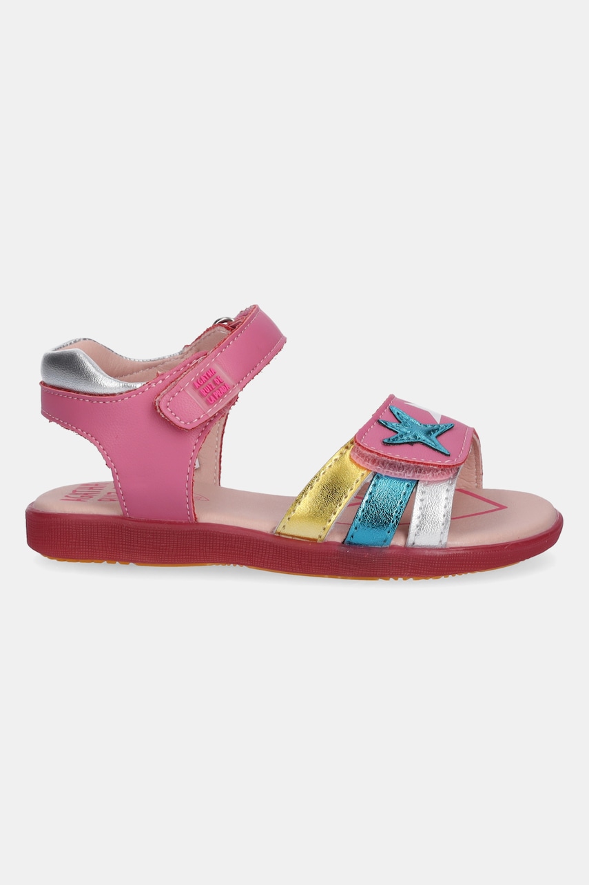 Детские кожаные сандалии Agatha Ruiz de la Prada цвет розовый 252960 Детские кожаные сандалии Agatha Ruiz de la Prada цвет розовый 252960