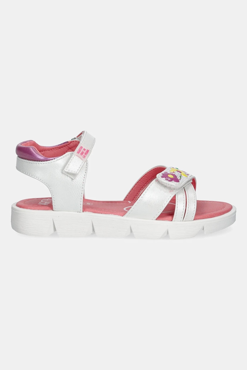 Детские сандалии Agatha Ruiz de la Prada цвет серебрянный 252970 Детские сандалии Agatha Ruiz de la Prada цвет серебрянный 252970