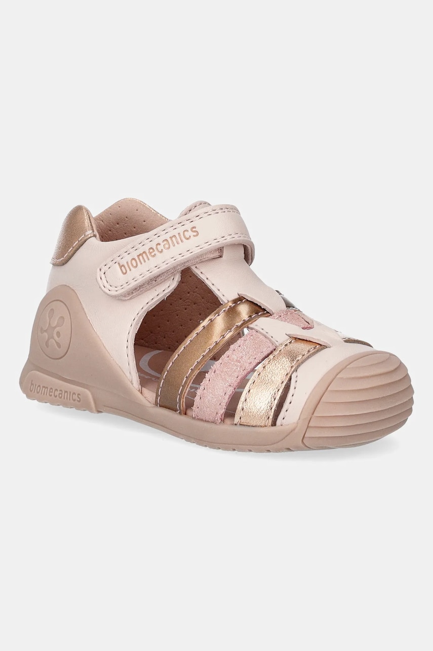 Biomecanics sandale din piele pentru copii culoarea roz, 252104 Biomecanics sandale din piele pentru copii culoarea roz, 252104
