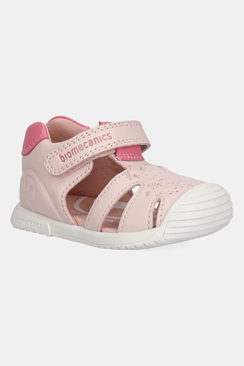 Biomecanics sandale din piele pentru copii culoarea roz, 252108 Biomecanics sandale din piele pentru copii culoarea roz, 252108