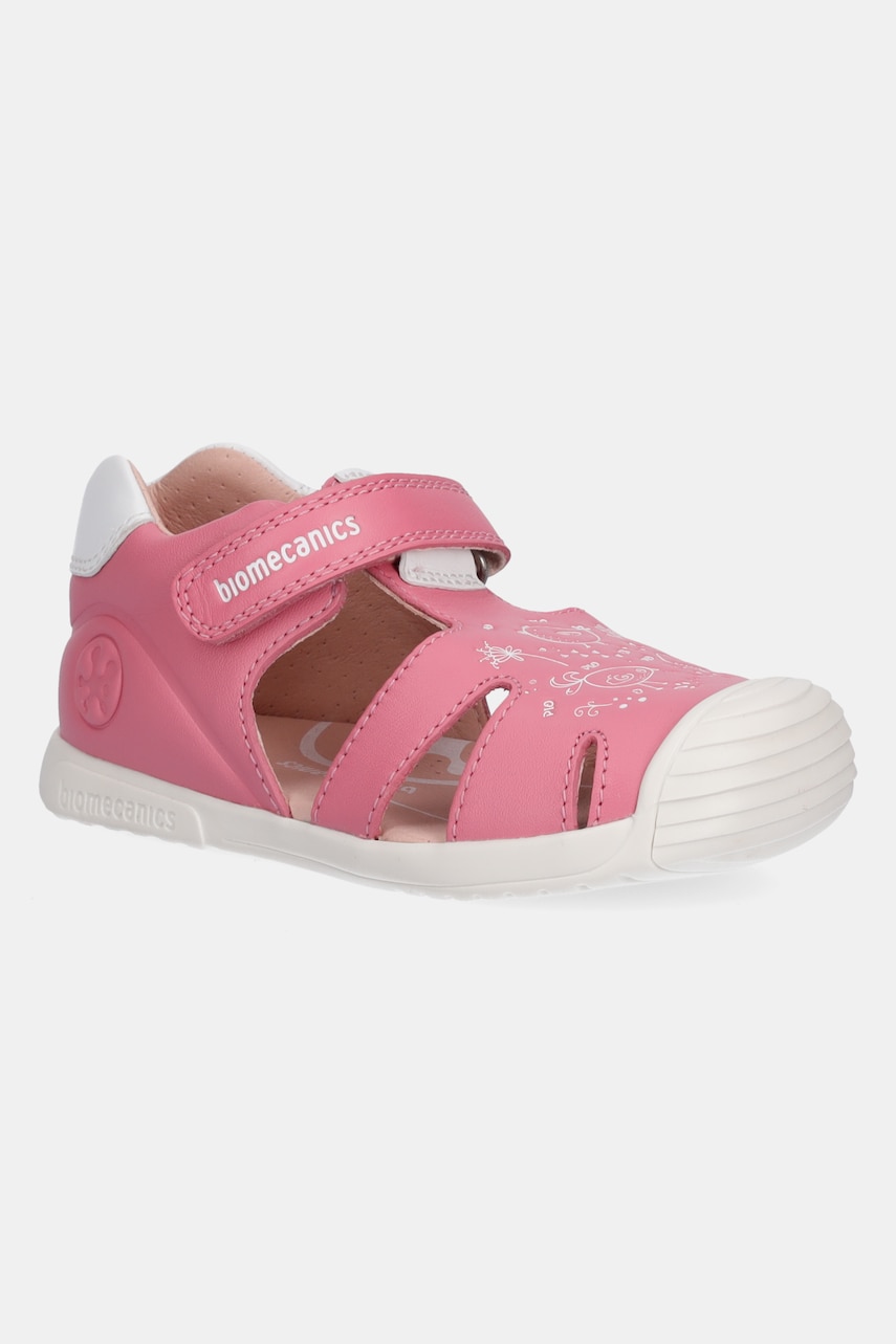 Biomecanics sandale din piele pentru copii culoarea roz, 252108 Biomecanics sandale din piele pentru copii culoarea roz, 252108