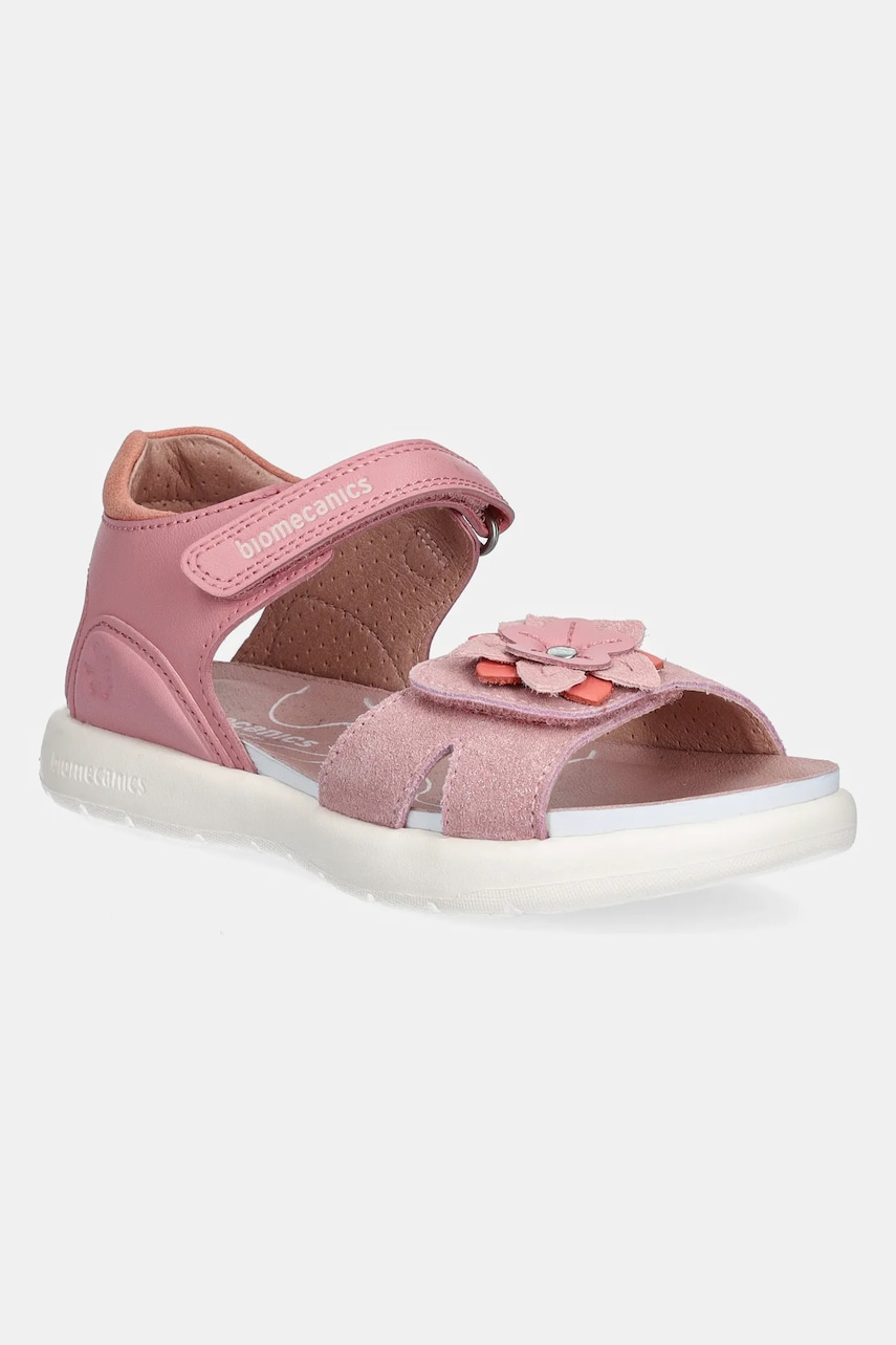 Biomecanics sandale din piele pentru copii culoarea roz, 252240 Biomecanics sandale din piele pentru copii culoarea roz, 252240