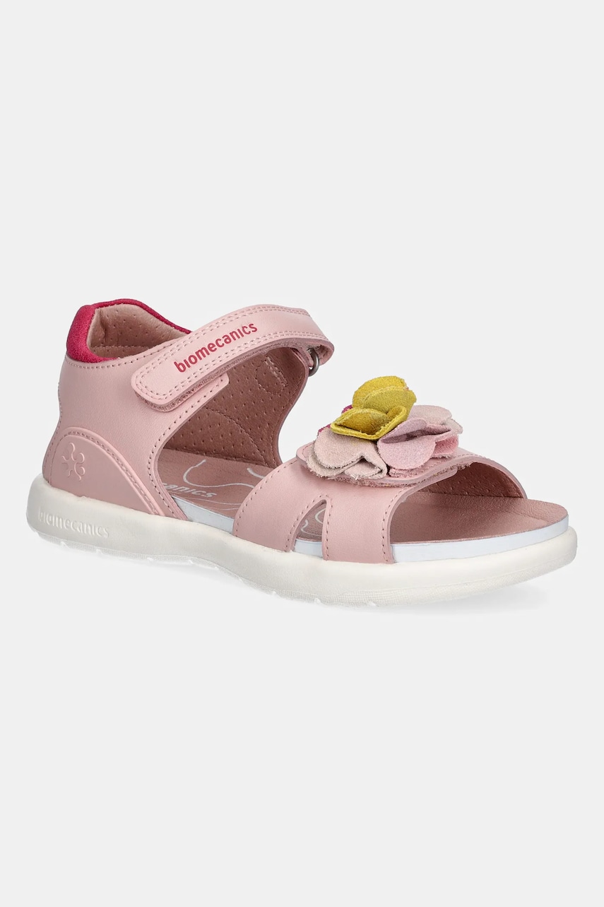 Biomecanics sandale din piele pentru copii culoarea roz, 252241 Biomecanics sandale din piele pentru copii culoarea roz, 252241