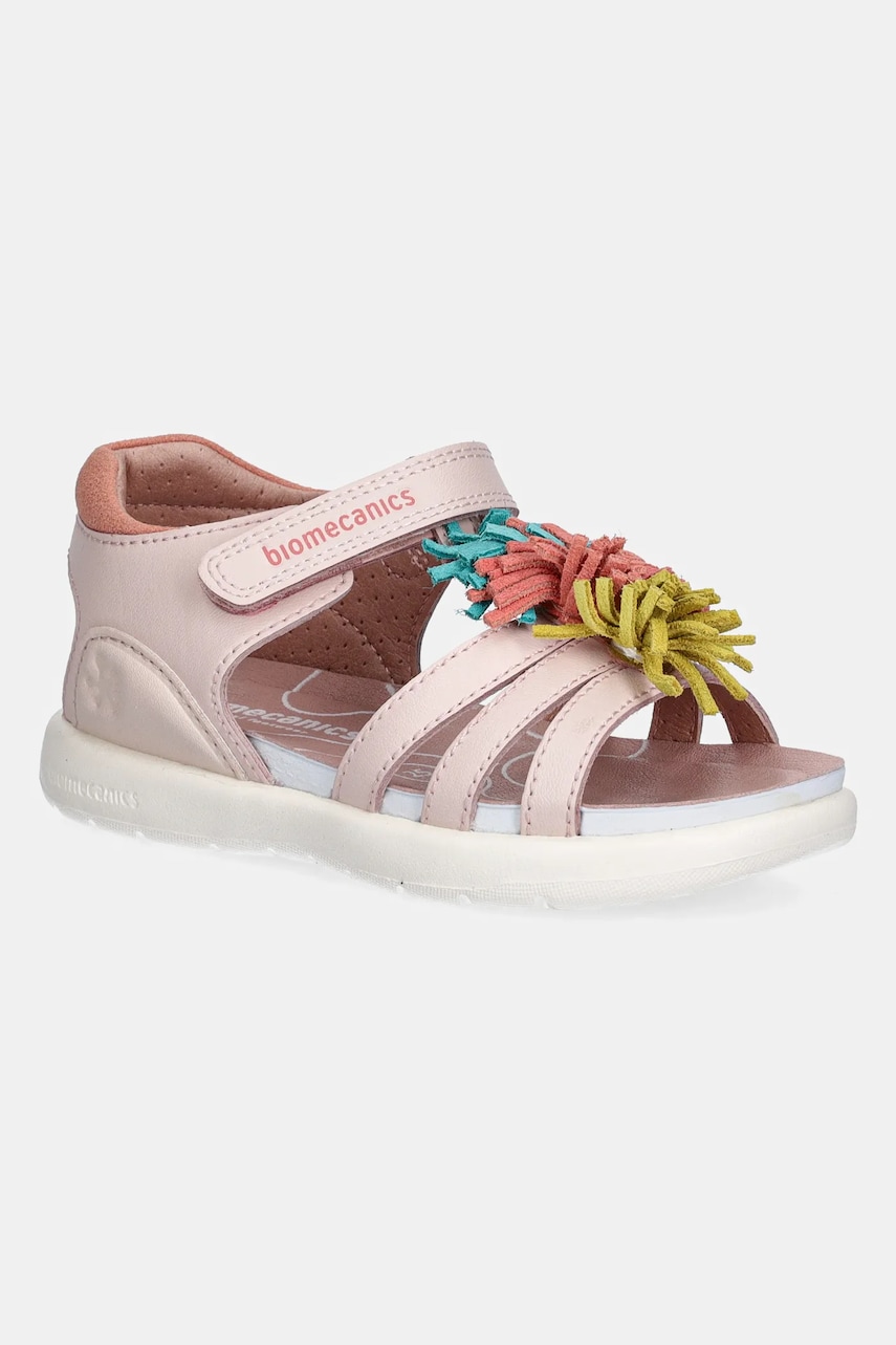Biomecanics sandale din piele pentru copii culoarea roz, 252242 Biomecanics sandale din piele pentru copii culoarea roz, 252242