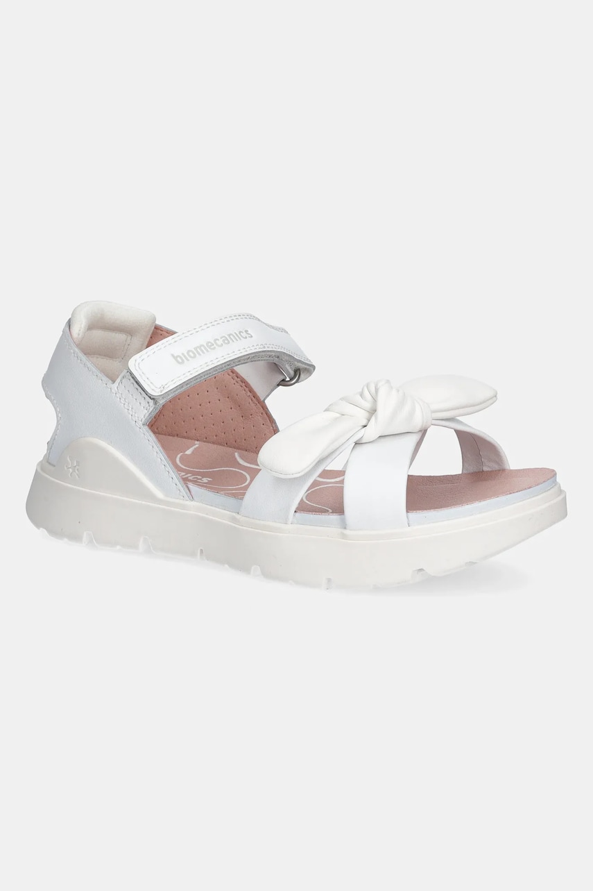 Biomecanics sandale din piele pentru copii culoarea alb, 252225 Biomecanics sandale din piele pentru copii culoarea alb, 252225