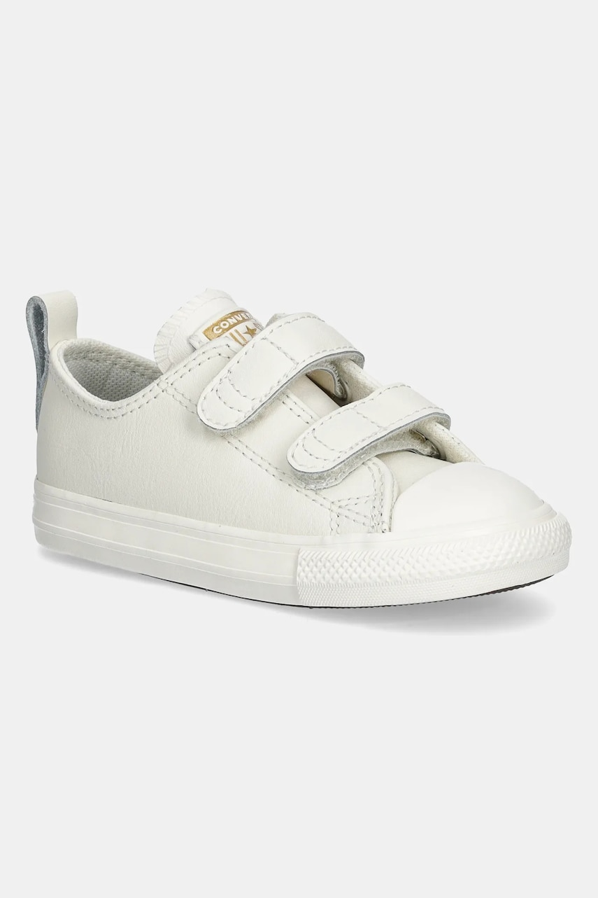 Converse teniși din piele pentru copii Chuck Taylor All Star 2V culoarea alb, A13793C Converse teniși din piele pentru copii Chuck Taylor All Star 2V culoarea alb, A13793C