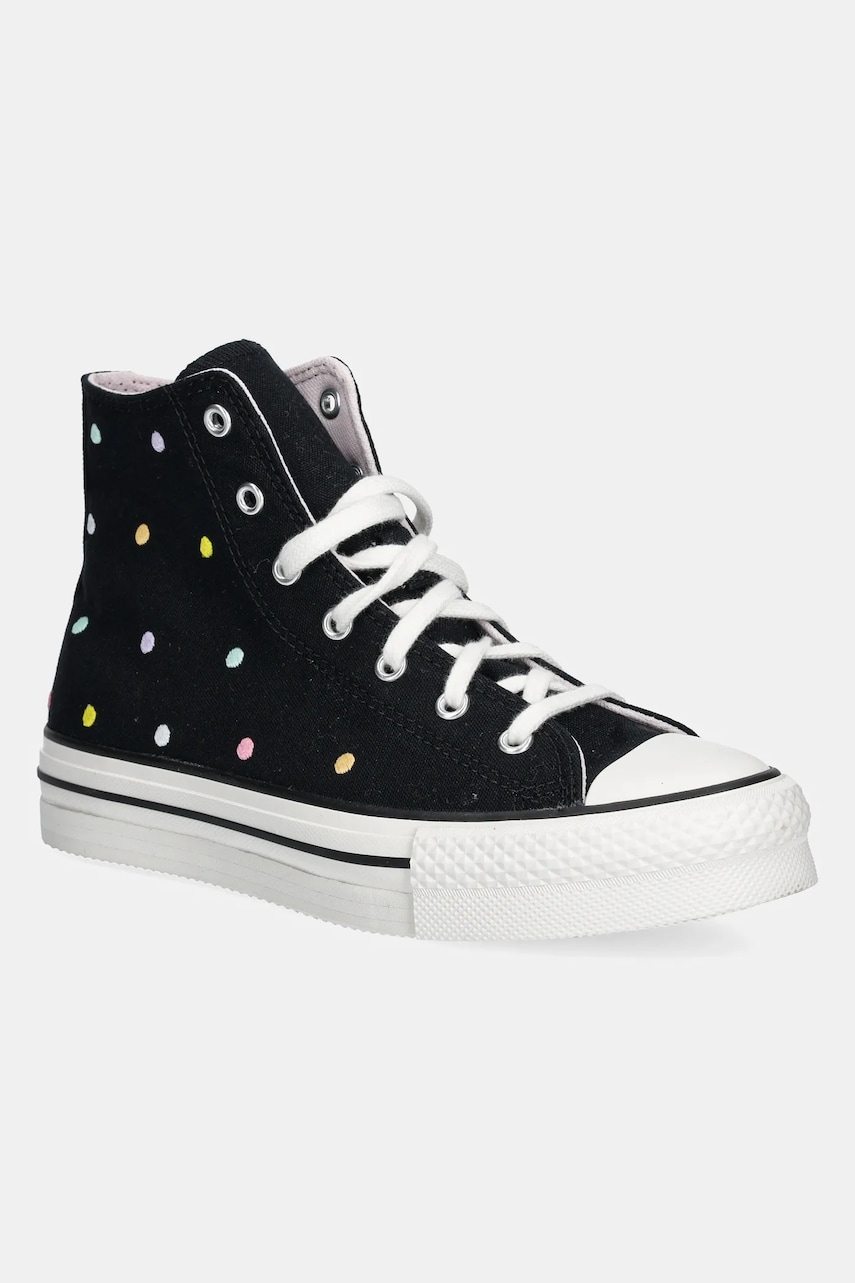 Converse teniși copii Chuck Taylor All Star EVA Lift culoarea negru, A12608C Converse teniși copii Chuck Taylor All Star EVA Lift culoarea negru, A12608C