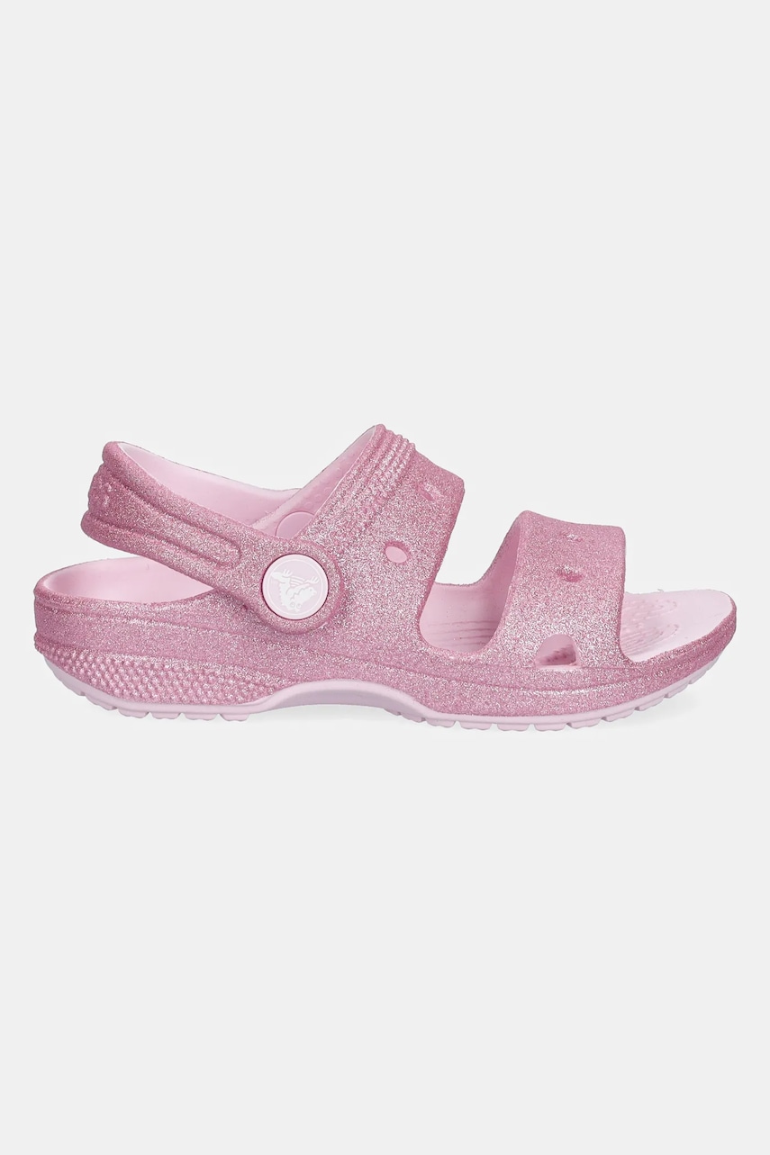 Сандалии Crocs CLASSIC GLITTER SANDAL цвет розовый 207983 Сандалии Crocs CLASSIC GLITTER SANDAL цвет розовый 207983