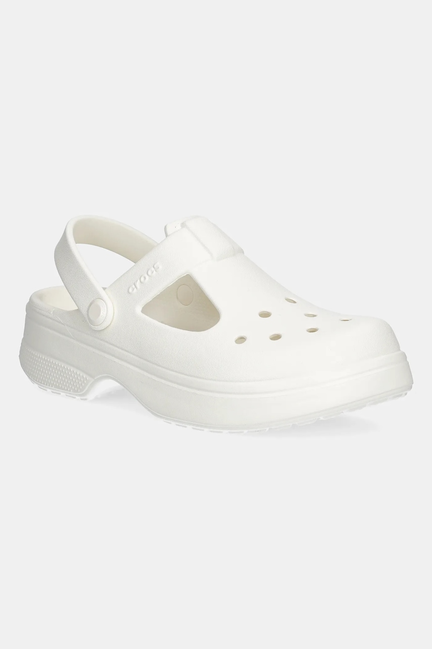 Crocs sandale CLASSIC MARY JANE CLOG KIDS culoarea bej, 210615