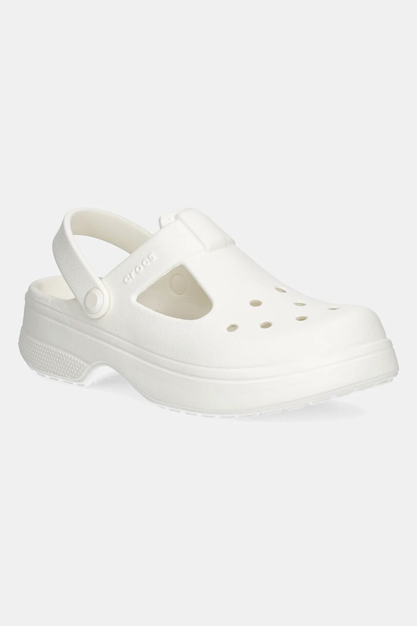 Crocs sandale CLASSIC MARY JANE CLOG KIDS culoarea bej, 210615