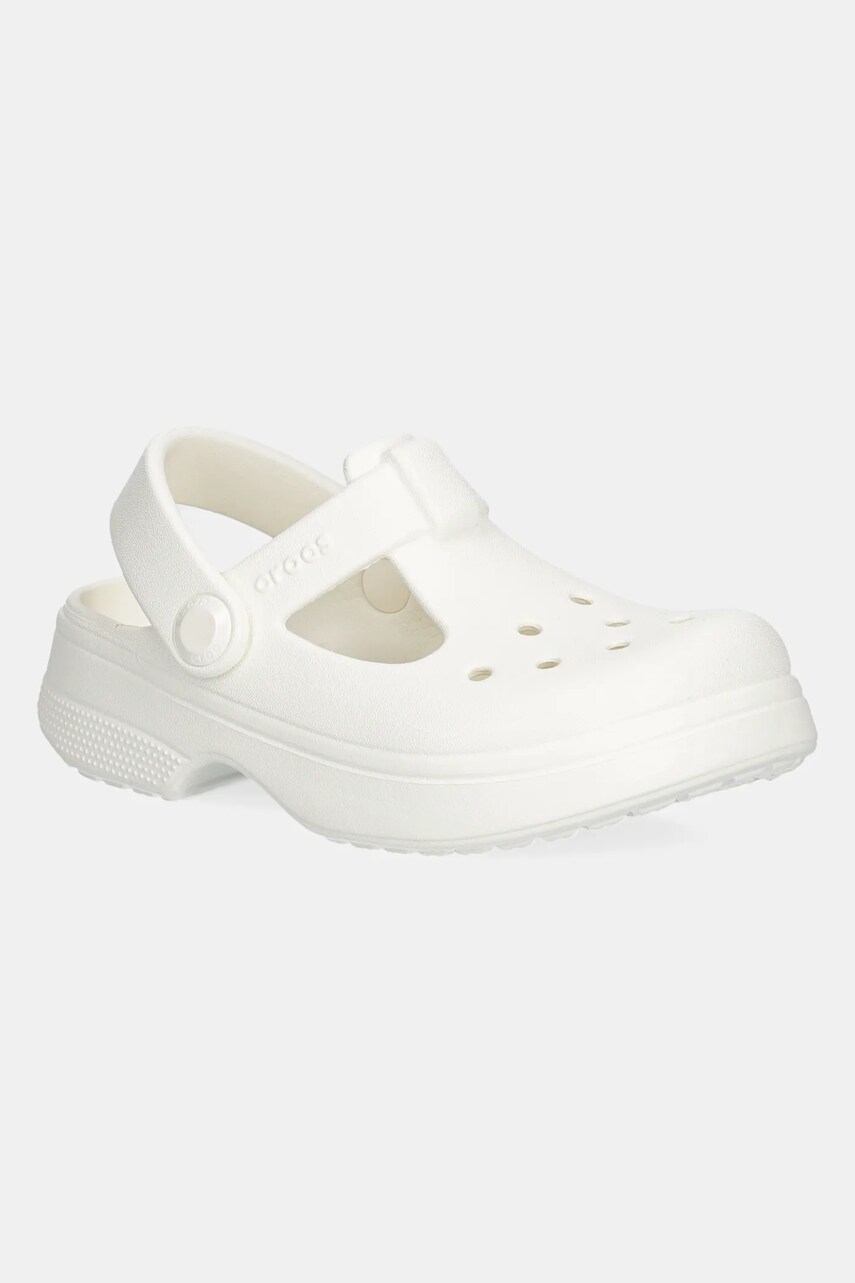 Crocs sandale CLASSIC MARY JANE CLOG culoarea alb, 210616