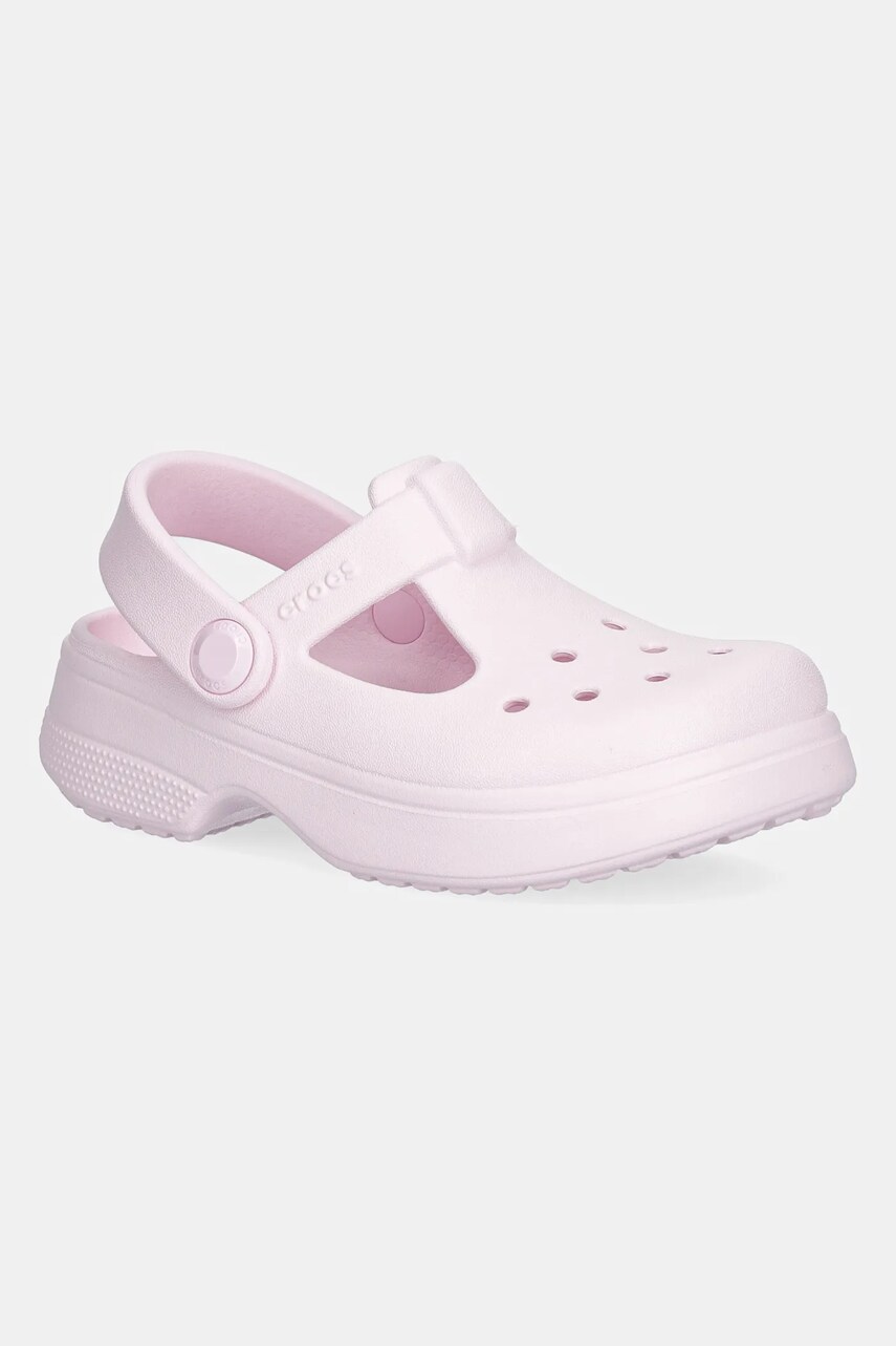 Crocs sandale CLASSIC MARY JANE CLOG culoarea roz, 210616