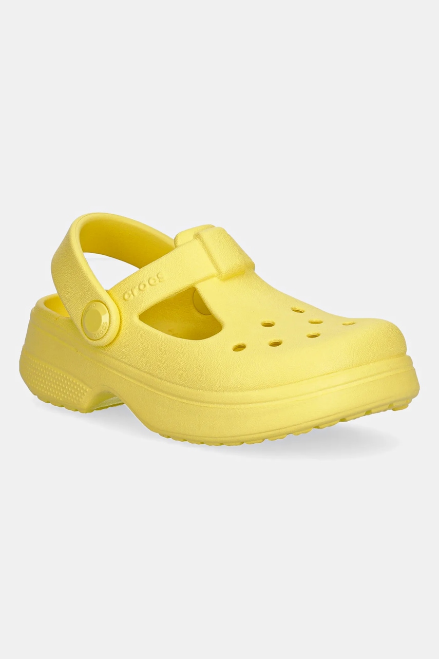 Crocs sandale CLASSIC MARY JANE CLOG culoarea galben, 210616